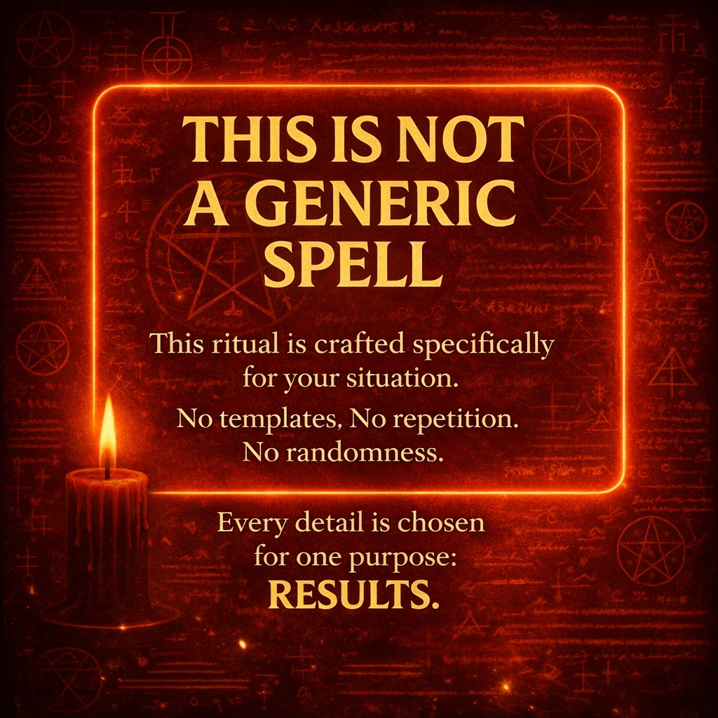 Custom Black Magic Spell