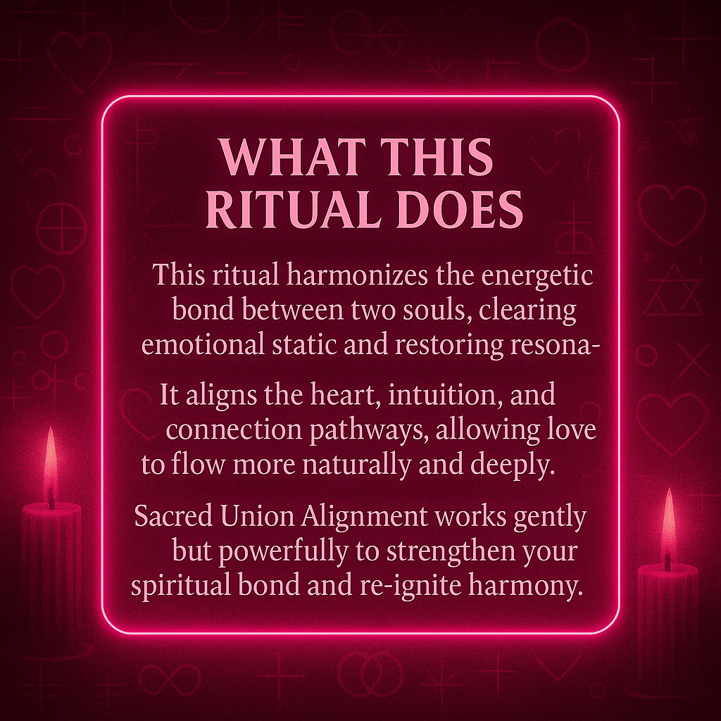 Sacred Union Alignment – Deep Spiritual Bonding Ritual for Love, Harmony & Energetic Connection